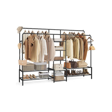 Kledingrek - Kledingorganizer - Kledingopslag - draagvermogen 246 kg - 45 x 195 x 172,8 cm