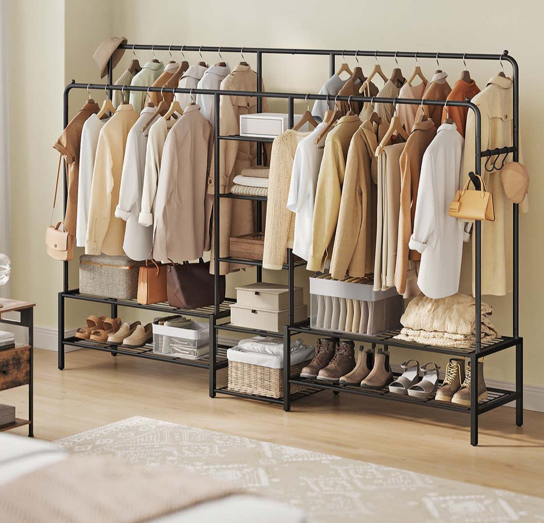 Kledingrek - Kledingorganizer - Kledingopslag - draagvermogen 246 kg - 45 x 195 x 172,8 cm