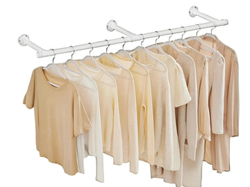 Verstelbare kledingroede - stalen garderobe-organizer - 30cm x 170cm x 7cm