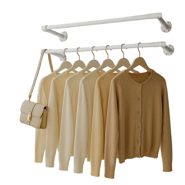 Set stalen kledingrails - garderobestangen - 30 x 84 x 7 cm