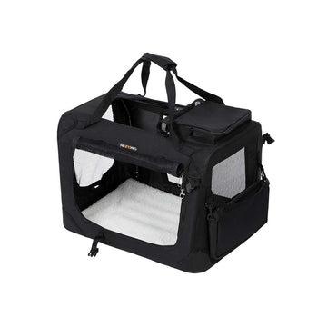 Transporttas voor hond en kat - draagtas - zwart - 102 x 69 x 69 cm