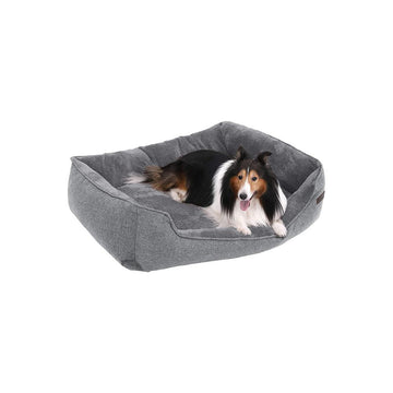 Hondenmand met wasbare hoes, antislip, Oxford-stof, grijs, 110 x 77 x 25 cm