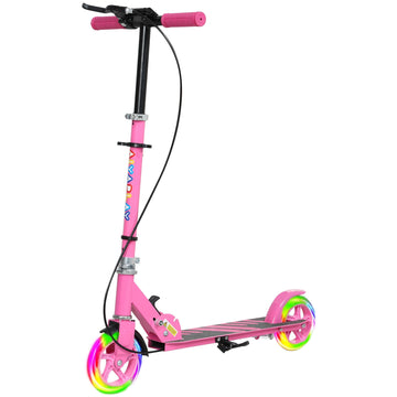City kinderstep voor kinderen van 3-8 jaar | Kleur: Roze | Afmetingen: 36x73x73-89 cm