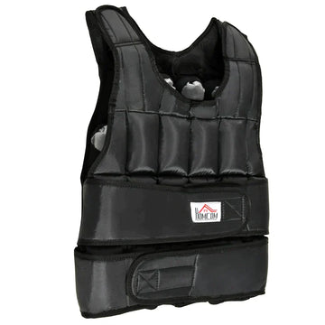 Gewichtsvest 30 kg - Verstelbaar trainingsvest met 35 gewichten | Kleur: Zwart