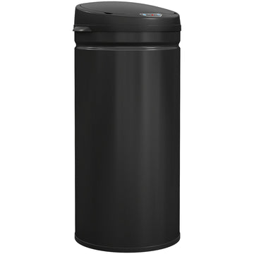 42L sensor prullenbak - RVS afvalbak voor keuken | Kleur: Zwart | Afmetingen: 30.5x30.5x68 cm