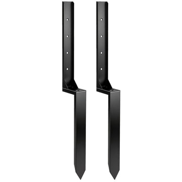 Hekpaal Reparatieset 2-delig met Boor en Schroeven | Kleur: Zwart | Afmetingen: 5,5x81x12 cm