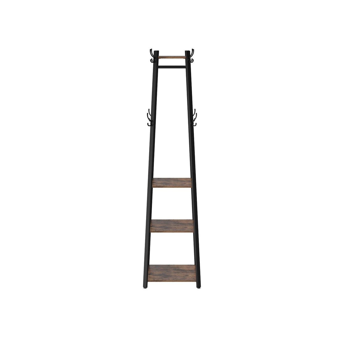 Vintage Garderobe mit Ablage - Eisen und Spanplatte - 45 x 45 x 181 cm