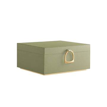 Sieradendoos met 2 lagen en handvat - fluweel gevoerd - 20,5 x 24 x 11 cm