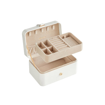 Sieradendoosje voor grotere accessoires | Wolkenwit | 16x11x8 cm
