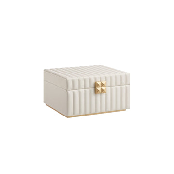 Sieradendoos organizer met spiegel 25 x 15 x 10 cm
