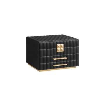 Sieradendoos met spiegel - Organizer - Opbergkist - PU-leer - 21,5 x 24 x 15,8 cm