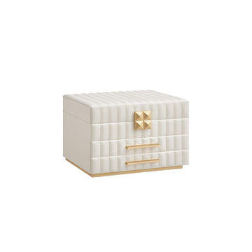 Sieradendoos - Organizer - Opbergdoos - PU-leer - stijlvol - 21,5 x 24 x 15,8 cm