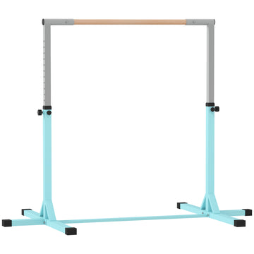 Gymnastiek-turnrek, 13-voudig verstelbaar | Kleur: Cyaan | Afmetingen: 194x121x92-150 cm