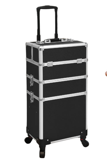 3-in-1 make-up trolleykoffer - cosmetische koffer - beauty organizer - 35cm x 68.5cm x 25cm