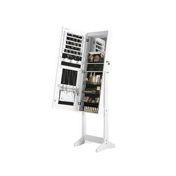 Sieradekast met ledverlichting | Wit | 46,5x36,5x154 cm