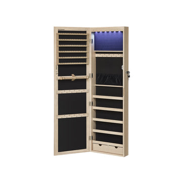 Hangende sieradenkast - sieradenorganizer - MDF - ruimtebesparend - 37 x 10 x 120 cm
