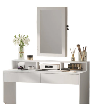 Sieradenkast met spiegel - wandkast - ruimtebesparend - 10x37x67 cm