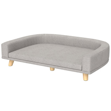 Hondenbank voor grote honden - Hondensofa | Kleur: Grijs | Afmetingen: 67x98x25 cm