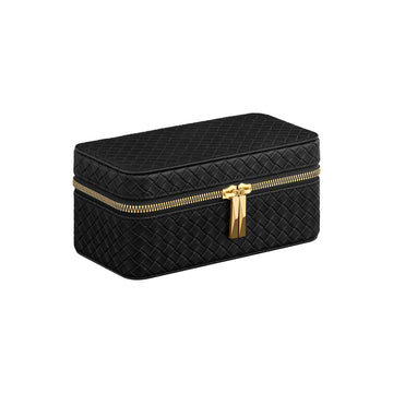 Horlogedoos - Horlogekoffer - Horloge-organizer - PU-leer - Imitatiesuède - 10 x 20 x 9 cm