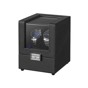 Horlogeopwinder voor 2 horloges - horlogebox - stille motor - 14,2 x 16,1 x 18,5 cm