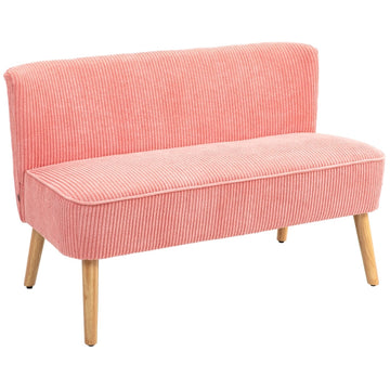 Tweepersoonsbank - Scandinavische zitbank | Kleur: Roze | Afmetingen: 117x56.5x77 cm