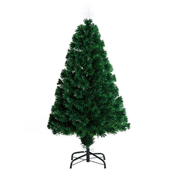 Kunstkerstboom met LED-glasvezelverlichting | Kleur: Groen | Afmetingen: 60x60x120 cm