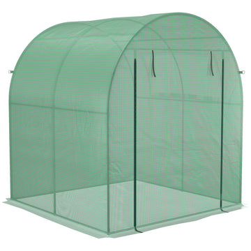 Draagbare tuinkas - Kas met stalen frame | Kleur: Groen | Afmetingen: 180x180x200 cm