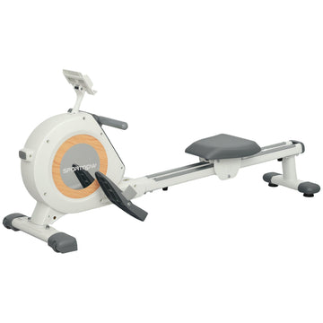 Roeimachine met 16 weerstandsniveaus en LCD | Kleur: Wit en grijs | Afmetingen: 45x150x64 cm