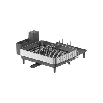 Afdruiprek - zilvergrijs - RVS - kunststof - 26 kg - 31,7-50,7 x 48,6 x 22,7 cm