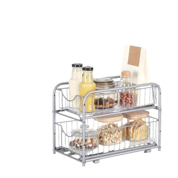 Keukenorganizer set 2-delig - keukenrek - max. 10 kg - staal