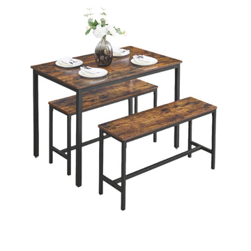 Vintage eetkamerset - keukentafel - ruimtebesparend - 110 x 70 x 75 cm