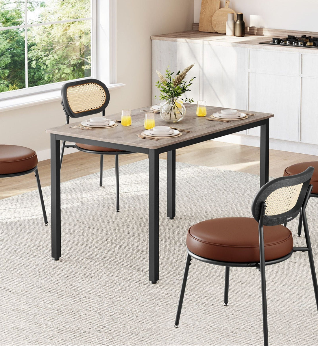 Eettafel 70 x 110 x 77 cm - Stevig ontwerp