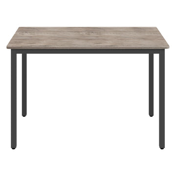 Eettafel, bureau, keukentafel | Greige-zwart | 110x70x77 cm