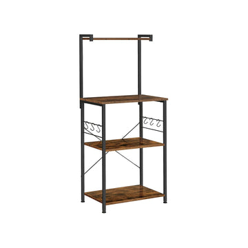 Keukenrek - industrieel vintage opbergrek - ruimtebesparend - 60 x 40 x 127 cm