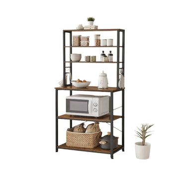 Keukenrek voor magnetron – staand rek, ruimtebesparend – 80 x 40 x 167 cm