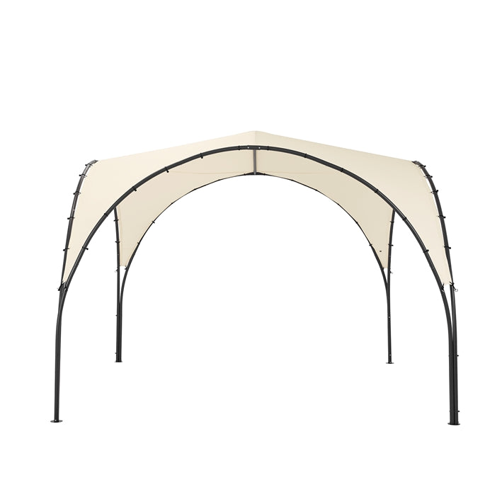 Familjetält - Campingpaviljong - Utomhusskydd - 70 % PVC-beläggning - Slitstarkt - 334 cm x 256 cm x 334 cm - Lätt metallram