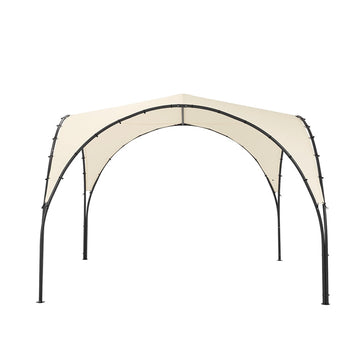 Familjetält - Campingpaviljong - Utomhusskydd - 70 % PVC-beläggning - Slitstarkt - 334 cm x 256 cm x 334 cm - Lätt metallram