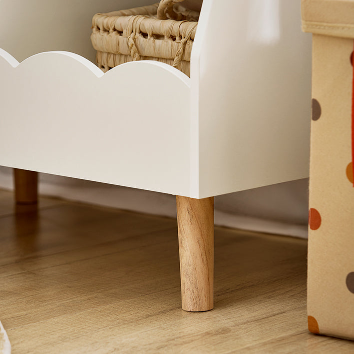 Kinderboekenkast - Kinderboekenplank - Speelgoedorganizer - MDF(E1), Hout - 61cm x 71cm x 35cm - 10,3kg - 2 maten - Eenvoudige montage