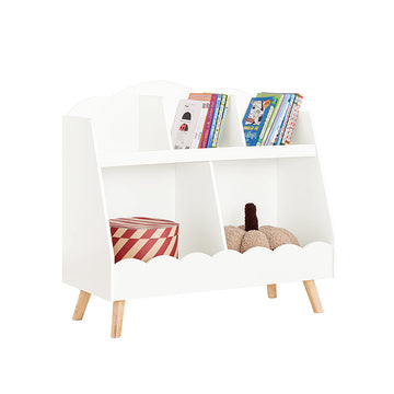 Kinderboekenkast - Speelgoedorganizer - Houten Planken - Gemakkelijk op te ruimen - 82 cm x 76 cm x 35 cm