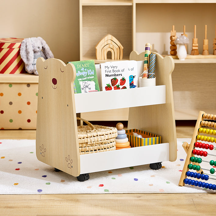 Kids Kast met 3 compartimenten - Speelgoedopbergorganisator - MDF-materiaal - 50 cm x 53 cm x 40 cm - 6,3 kg - 15 kg laadvermogen