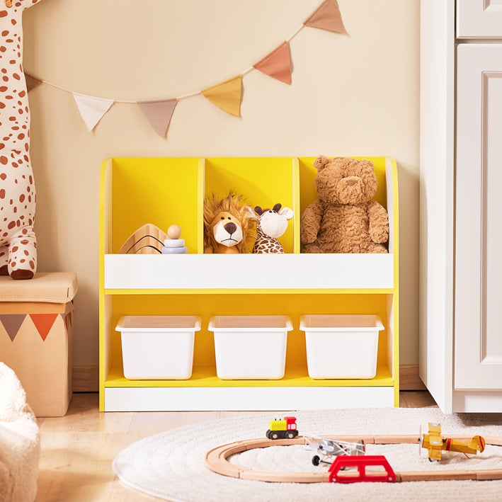 Kinderopbergplank - Organiserende Plank - Kinderboekenplank - Geoptimaliseerde opbergoplossing - 70x58x30cm - Fleur de kinderkamer op