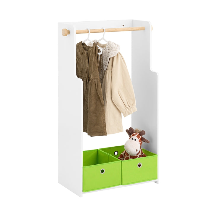 Kindergarderobe - Kinderkast - Opbergmeubel - Veilige Afgeronde Hoeken - 60x110x35cm