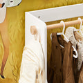 Kinderkledingkast met standaard - Kinderkast - Kinderopberger - Veilig en ruimtebesparend - 94x110x35cm
