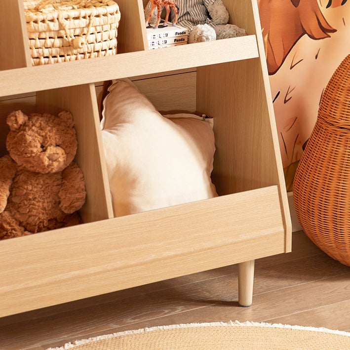 Kinderboekenplank - Kinderboekenopberger - Speelgoedorganizer - Veilige Afgeronde Hoeken - 86x78x36cm