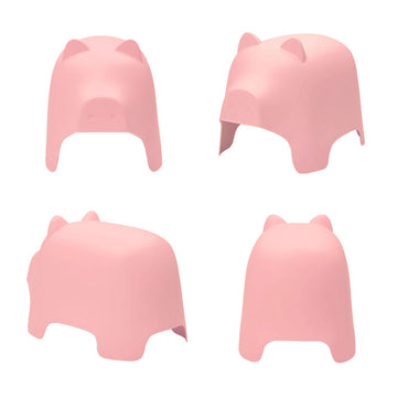 Kids varkenvormige kruk - kinderstoel - speelzitje - niet-giftig plastic - gemakkelijk schoon te maken - decoratief - 35 cm x 42 cm x 60 cm