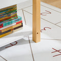 Kinderboekenplank - Speelgoedplank - Opbergrek - MDF & Grenen Constructie - Veelzijdige Verdelers - Kindvriendelijke Hoogte - 85cm x 45cm x 42cm