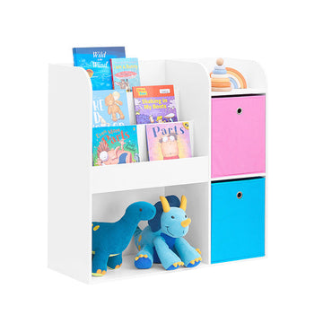 Kids Boekenplank - Kinderorganizer - Speelgoedopberger - PB(E1) / non-woven stof - 89cm x 87cm x 35cm