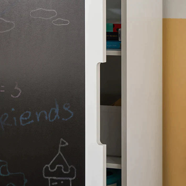 Design Kinderopbergkast met schoolbord - Kinderboekenkast Boekenplank