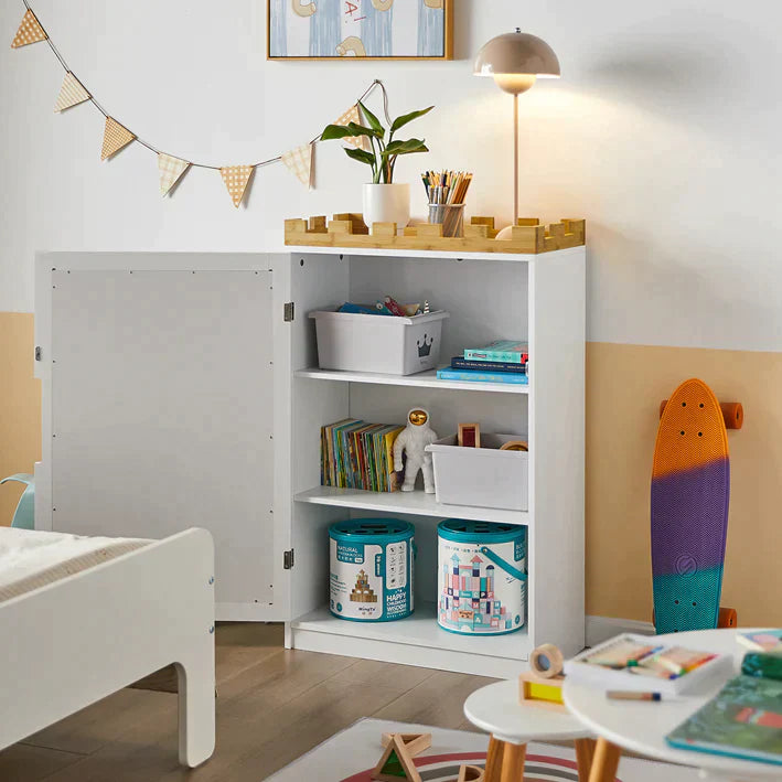 Design Kinderopbergkast met schoolbord - Kinderboekenkast Boekenplank