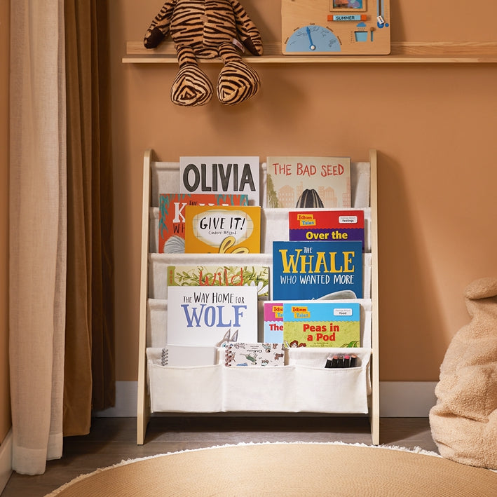 Kids Book Organizer - Plank - Opbergeenheid - Multifunctioneel - Ideaal voor netheid - 63cm x 76cm x 28cm